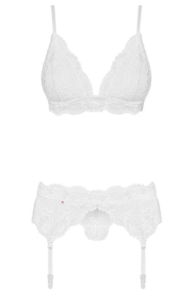 Lingerie Sets Obsessive White Lingerie Set 4 Lingerie Sets Obsessive White Lingerie Set
