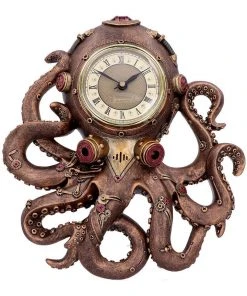 Nemesis Now Steampunk Homeware Octoclock Steampunk Octopus Clock