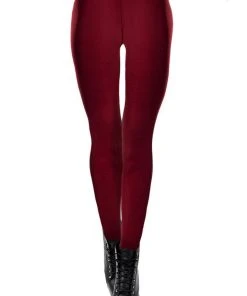 Ocultica Burgundy Winter Leggings 9 Ocultica Burgundy Winter Leggings