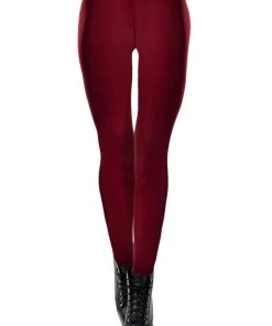 Ocultica Burgundy Winter Leggings