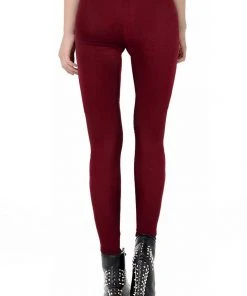 Ocultica Burgundy Winter Leggings 8 Ocultica Burgundy Winter Leggings