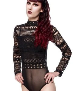 Ladies Gothic Clothing Ocultica Gothic Body Aus Spitze