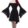 Ladies Gothic Clothing Ocultica Jersey Dress