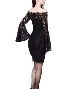 Ocultica Ladies Gothic Clothing Ocultia Lace Dress