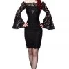 Ocultica Ladies Gothic Clothing Ocultia Lace Dress