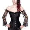 Ocultica Gothic Corset With Lace Sleeves