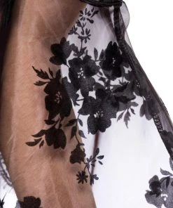 Ladies Gothic Clothing Ocultica Long Sleeve Lace Top