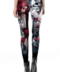 Ocultica Skeleton Rose Leggings 9 Ocultica Skeleton Rose Leggings