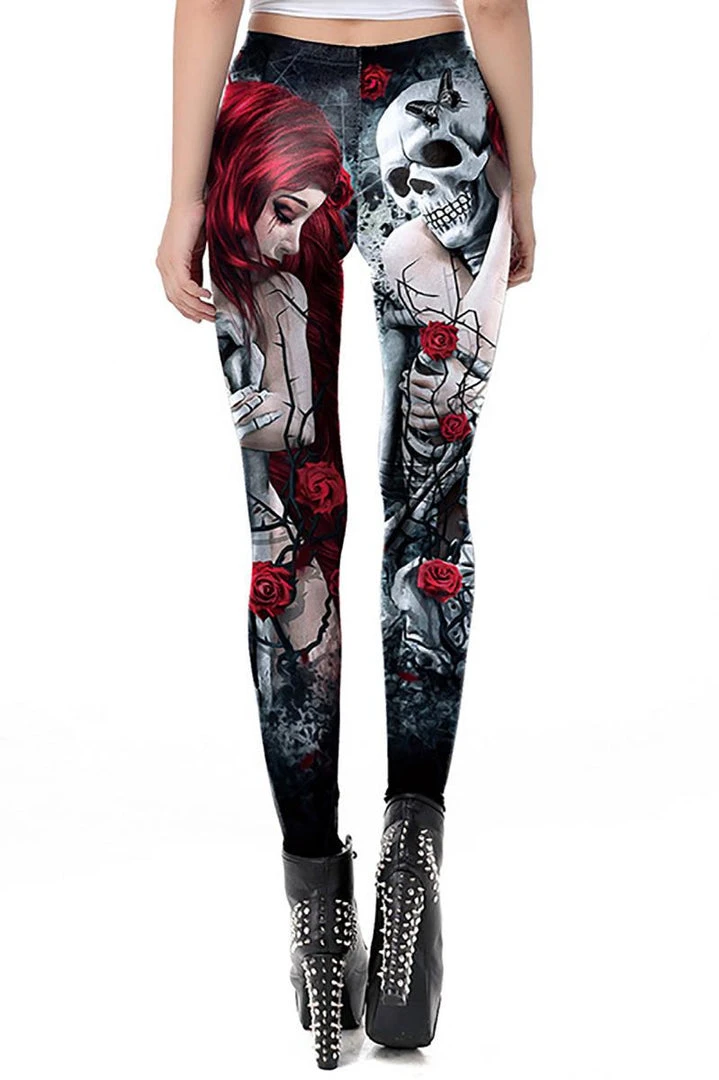 Ocultica Skeleton Rose Leggings 6 Ocultica Skeleton Rose Leggings