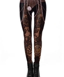 Ladies Steampunk Clothing Ocultica Steampunk Leggings