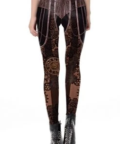Ladies Steampunk Clothing Ocultica Steampunk Leggings