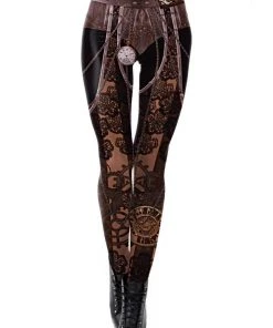 Ladies Steampunk Clothing Ocultica Steampunk Leggings