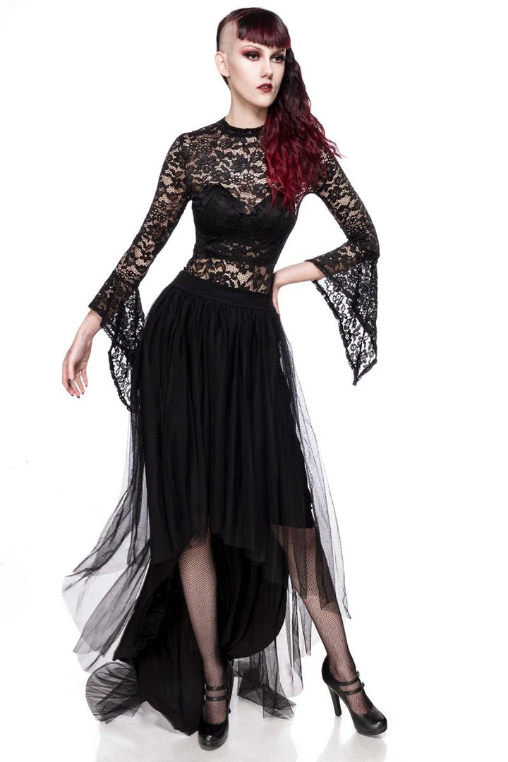 Ocultica Tulle Skirt Ladies Gothic Clothing 3 Ocultica Tulle Skirt Ladies Gothic Clothing