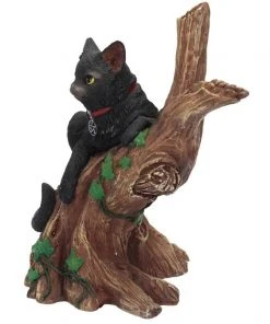 Nemesis Now All Homeware Onyx Cat In Tree Figurine