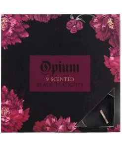 Something Different All Homeware Opium Scented Black Tealights