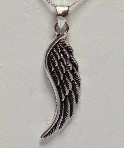 Seventh Sense Angel Wing Pendant Silver