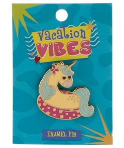 Puckator Vacation Vibes Unicorn Enamel Pin Badge