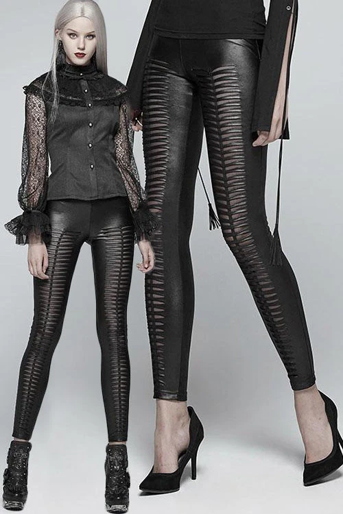 Ladies Gothic Clothing Punk Rave She Devil Leggings Black WK-342 3 Ladies Gothic Clothing Punk Rave She Devil Leggings Black WK-342