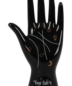 Something Different All Homeware Palmistry Hand Black Ceramic
