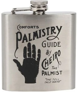 Something Different Palmistry Hip Flask Steampunk Homeware