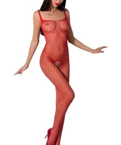 Passion Lingerie Passion Bodystocking BS071 Red