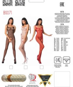 Passion Lingerie Passion Bodystocking BS071 Red