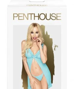 Chemises, Nightwear Penthouse After Sunset Babydoll Blue 7 Chemises, Nightwear Penthouse After Sunset Babydoll Blue