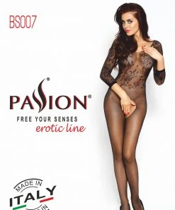 Passion Lingerie Bodystockings Passion BS007 Bodystocking Black