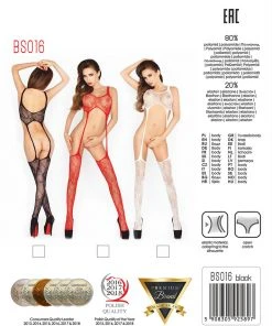 Passion Lingerie Bodystockings Passion BS016 Bodystocking Red