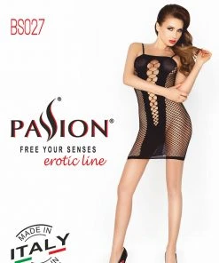 Passion Lingerie Passion BS027 Mesh Dress Black