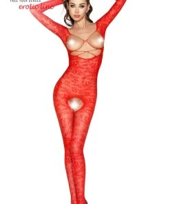 Passion Lingerie Bodystockings Passion BS031 Bodystocking Red