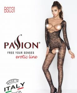 Passion Lingerie Passion BS031 Bodystocking White Bodystockings