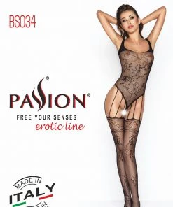 Passion Lingerie Bodystockings Passion BS034 Bodystocking Black