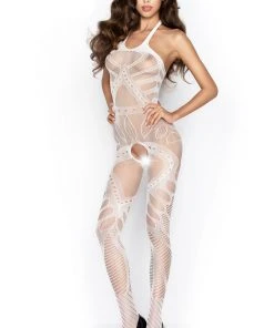 Passion Lingerie Bodystockings Passion BS037 Bodystocking White