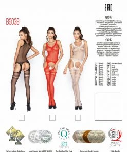 Passion Lingerie Bodystockings Passion BS038 Bodystocking Black