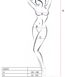 Passion Lingerie Passion BS043 Bodystocking Black