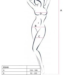 Passion Lingerie Passion BS046 Bodystocking White Bodystockings