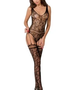 Passion Lingerie Bodystockings Passion BS051 Bodystocking Black