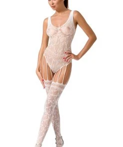 Passion Lingerie Passion BS051 Bodystocking White