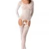 Passion Lingerie Passion BS055 Bodystocking White 1 Passion Lingerie Passion BS055 Bodystocking White