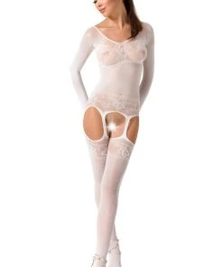 Passion Lingerie Passion BS055 Bodystocking White
