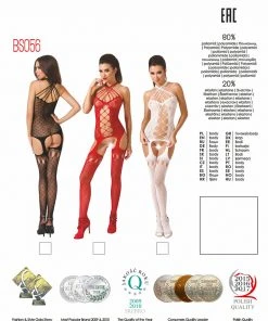 Passion Lingerie Passion BS056 Bodystocking Red Bodystockings 10 Passion Lingerie Passion BS056 Bodystocking Red Bodystockings