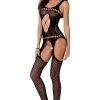 Passion Lingerie Bodystockings Passion BS057 Bodystocking Black
