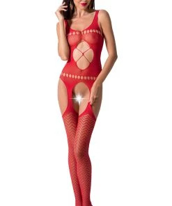 Passion Lingerie Passion BS057 Bodystocking Red Bodystockings