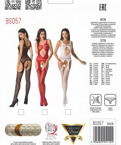 Passion Lingerie Passion BS057 Bodystocking Red Bodystockings