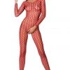 Passion Lingerie Bodystockings Passion Bodystocking BS068 Red