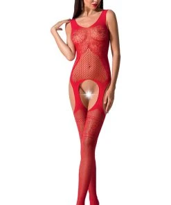 Passion Lingerie Passion Bodystocking BS061 Red