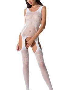 Passion Lingerie Bodystockings Passion Bodystocking BS061 White
