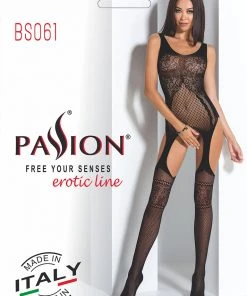Passion Lingerie Passion Bodystocking BS061 Red