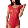 Passion Lingerie Passion Body BS064 Red Body, Bodysuits, Teddies